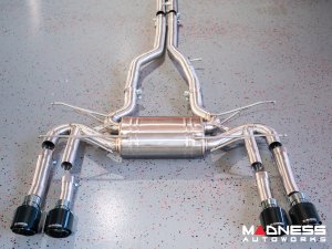 Jaguar F-TYPE Performance Exhaust System - MADNESS - 3.0L V6 - Dual Side Exit - Carbon Fiber Exhaust Tips